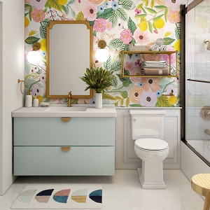 Цветная и яркая ванная комната: как преобразить санузел в Мичуринском - michurinskij.mebel54.com | фото