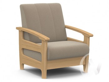 Кресло для отдыха Омега (бук лак/CATANIA LATTE) в Мичуринском - michurinskij.mebel54.com | фото