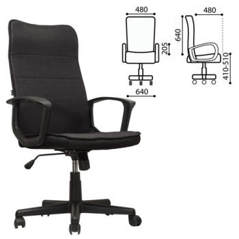 Кресло офисное BRABIX Delta EX-520 (черный) в Мичуринском - michurinskij.mebel54.com | фото