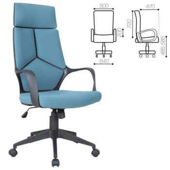 Кресло офисное BRABIX Prime EX-515 (голубая ткань) в Мичуринском - michurinskij.mebel54.com | фото