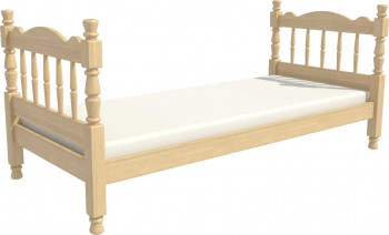 Кровать одинарная Аленка из массива сосны 800*1890 Сосна в Мичуринском - michurinskij.mebel54.com | фото