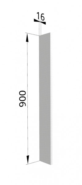 Панель торцевая (для шкафа верхнего торцевого высокого) ВПТ 400 Ройс (Графит софт) в Мичуринском - michurinskij.mebel54.com | фото