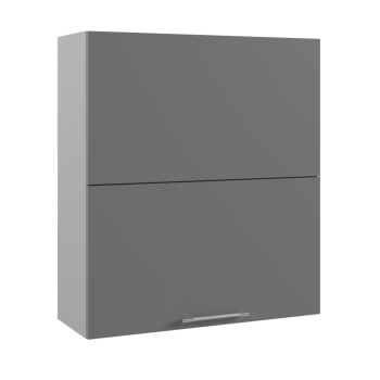 Ройс ВПГПМ 800 Шкаф верхний высокий Blum Aventos HF (Графит софт/корпус Серый) в Мичуринском - michurinskij.mebel54.com | фото
